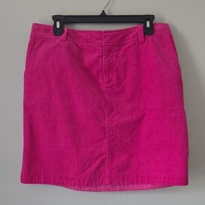Lilly Pulitzer Bright Pink Corduroy Mini Skirt